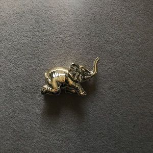 Gold Elephant Statue